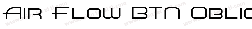 Air Flow BTN Oblique字体转换